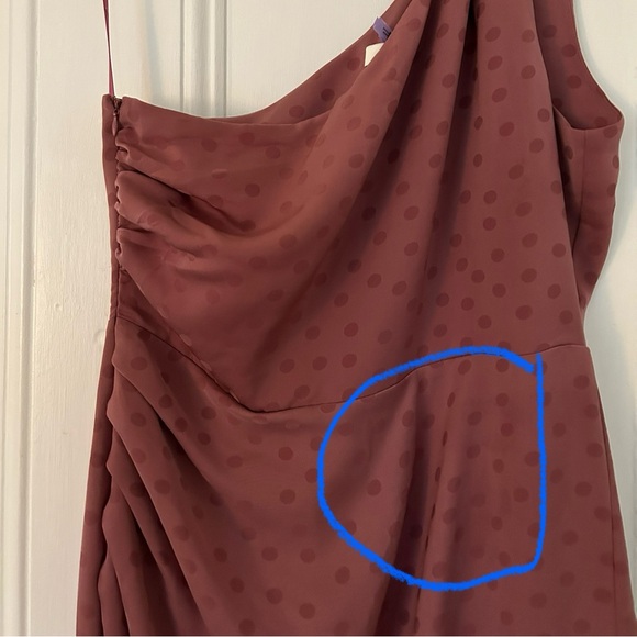 Favorite Daughter mauve one shoulder dress - size 10 (L) - Picture 10 of 12
